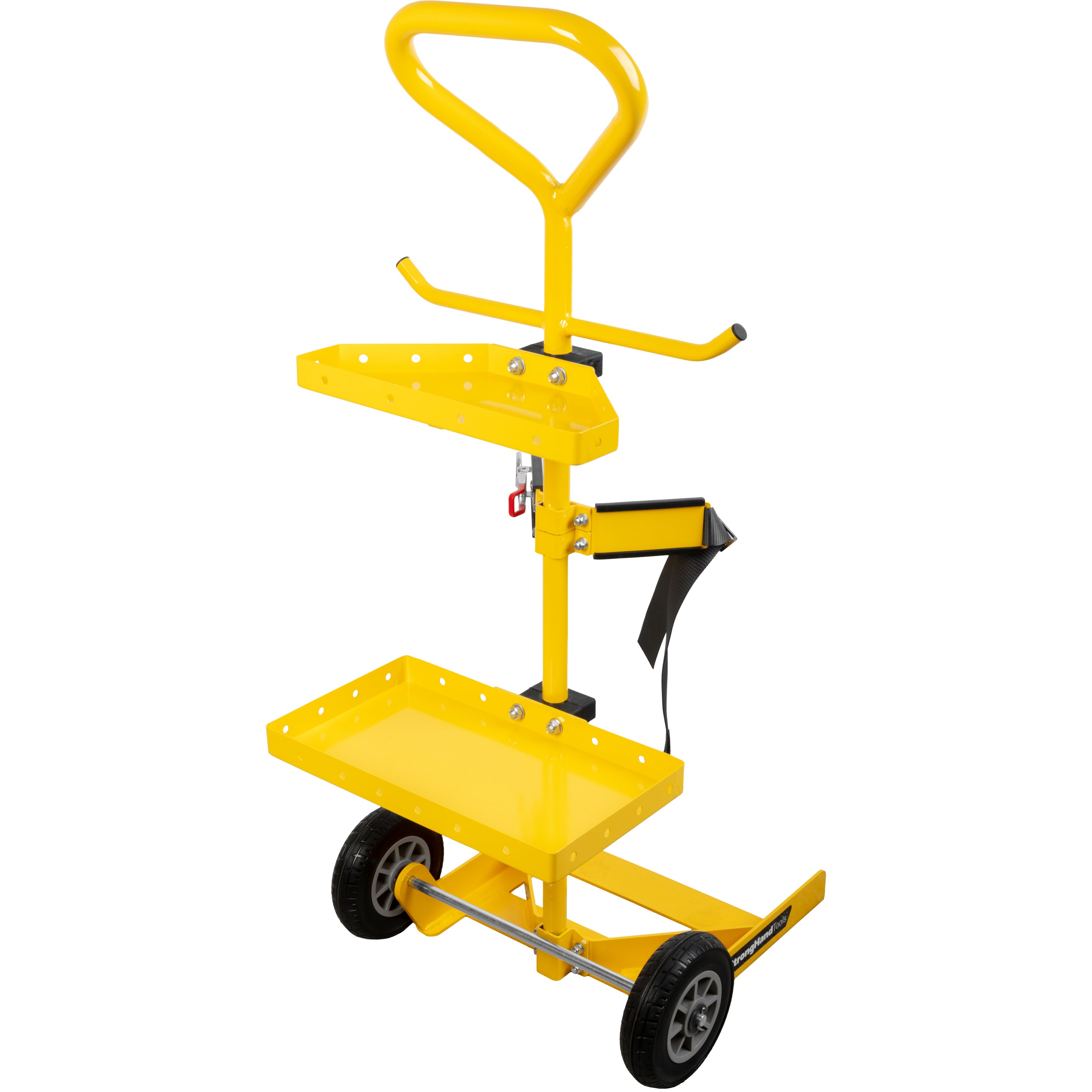 Gas Cylinder Dolly with Tool Trays, 330 lb Load Capacity